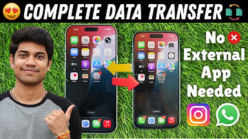 How to Transfer All Data from Old iPhone to New iPhone Complete Data transfer including WhatsApp🔥