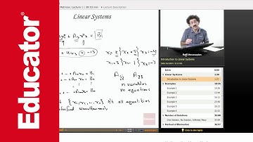 Solving Linear Systems of Equations