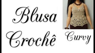 Diy Blusa com ponto leque em crochÃª para Barbie Curvy