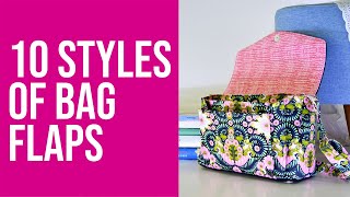 10 Styles of Bag Flaps (free printable templates!)