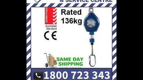 How to use Fall Arrest Block with a 3m steelrope lifeline in a plastic housing to EN360:2002