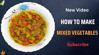 Mixed Vegetable Recipe with Papaya, Carrot and Potato #mixedvegetables