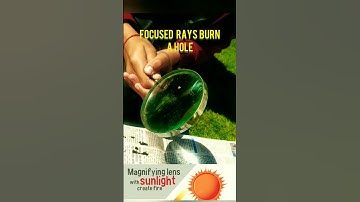 Creating Fire with a Magnifying Glass | Fun School Experiment #science #viral