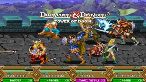 Dungeons & Dragons Tower of Doom 1994 [ Arcade ] Gameplay (60fps)