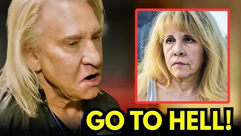 Joe Walsh schokt fans over Stevie Nicks