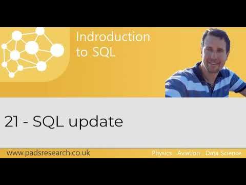 Learn SQL – 21 Update query in SQL - YouTube