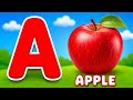 Phonics song 3 with two words in 3d l Phonic sounds of alphabets A to Z|Abc Phonic song for toddlers