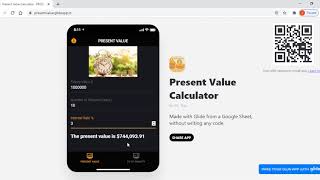 Present Value Calculator - Glideapps screenshot 4