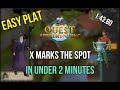 X marks the spot in under 2 minutes  speedrunning quest guide osrs