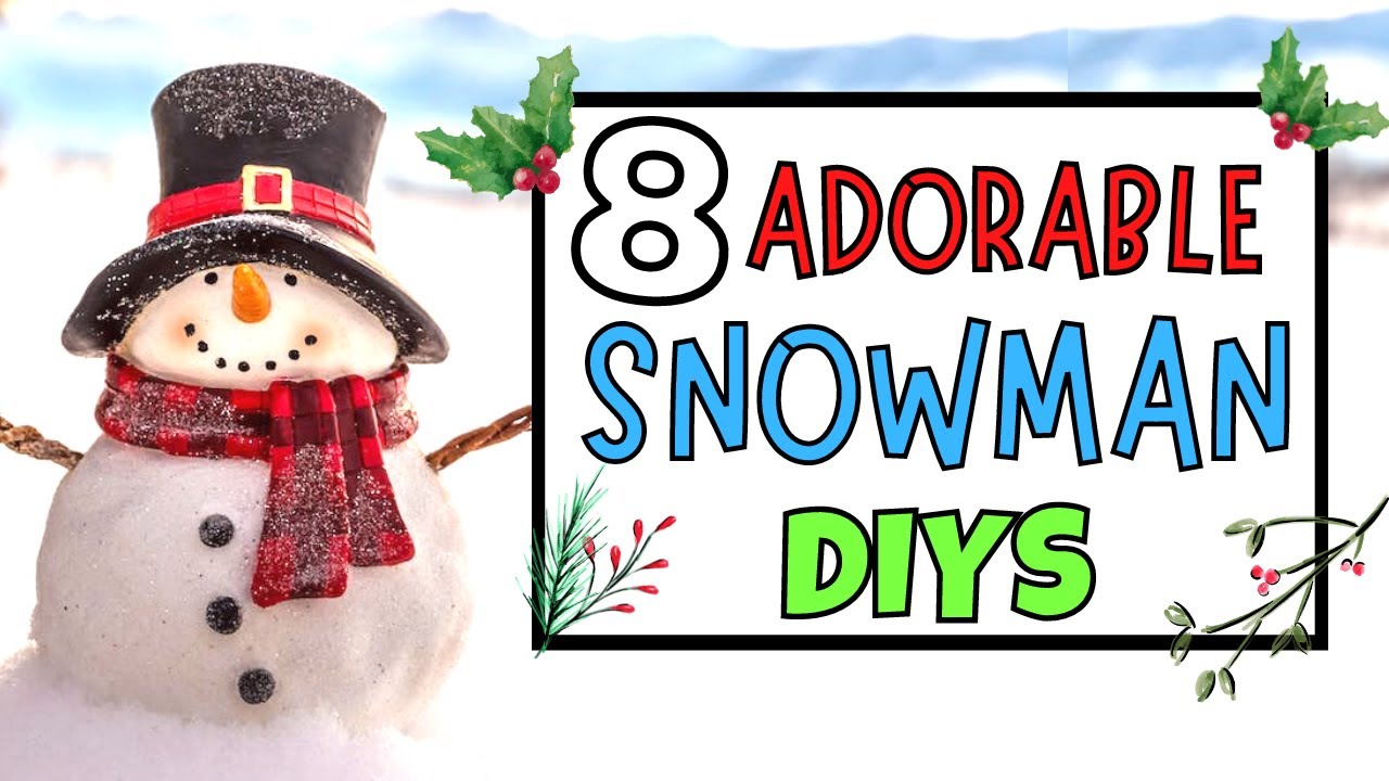 Paint Stick Snowmen - Crafts by Amanda - Winter Crafts