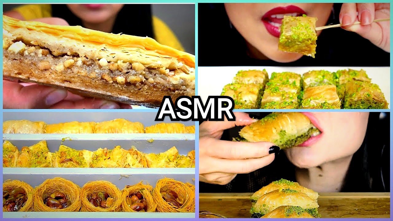 Baklava (Turkish Dessert) ASMR with Mukbangers 😍😋😋