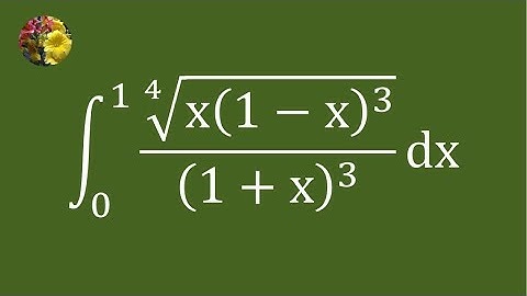 Method 4: Evaluating the Definite Integral Using Beta and Gamma Functions (Mis-2696AAA)