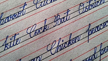 Birds🐦 Name | Cursive handwriting | beautiful cursive writing | writing