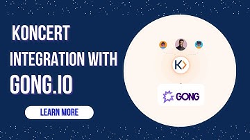 Koncert AI Dialer Integration with Gong