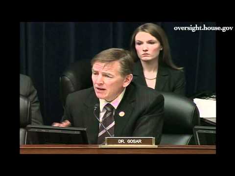 Rep. Gosar Questioning TSA on the Health Concerns of WBI Scanners