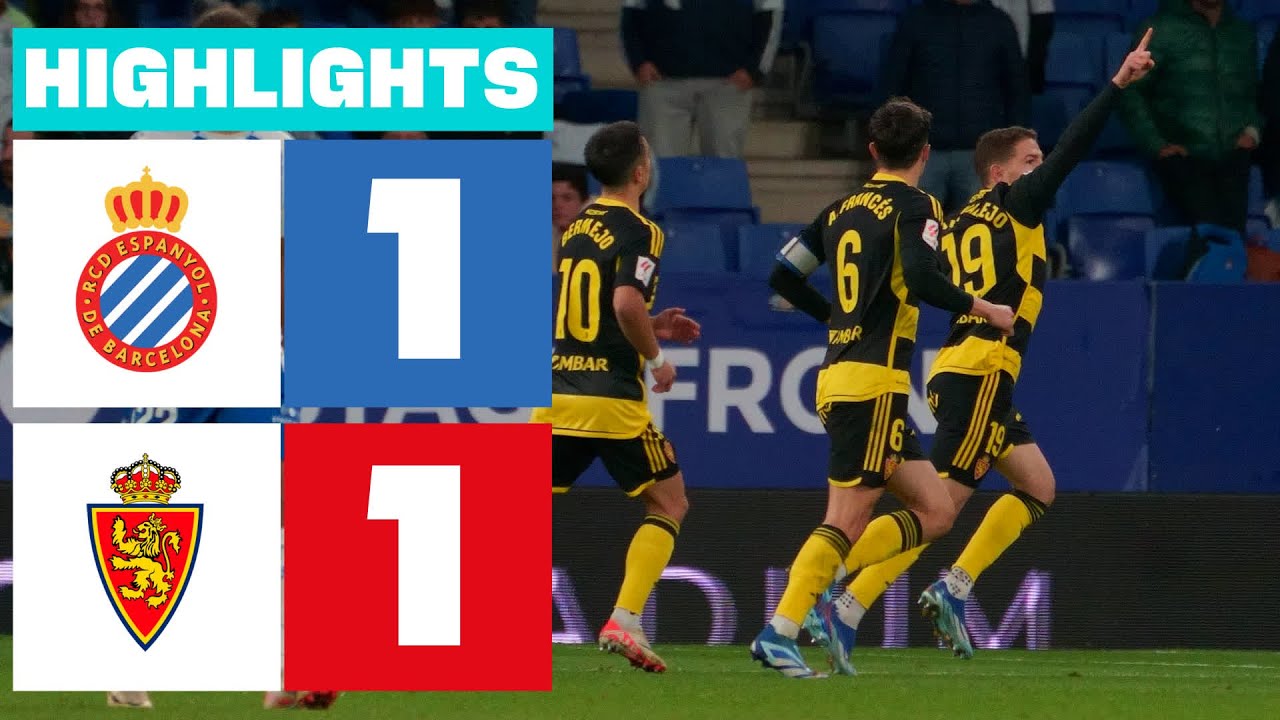 Resumen de RCD Espanyol vs Real Zaragoza (1-1)