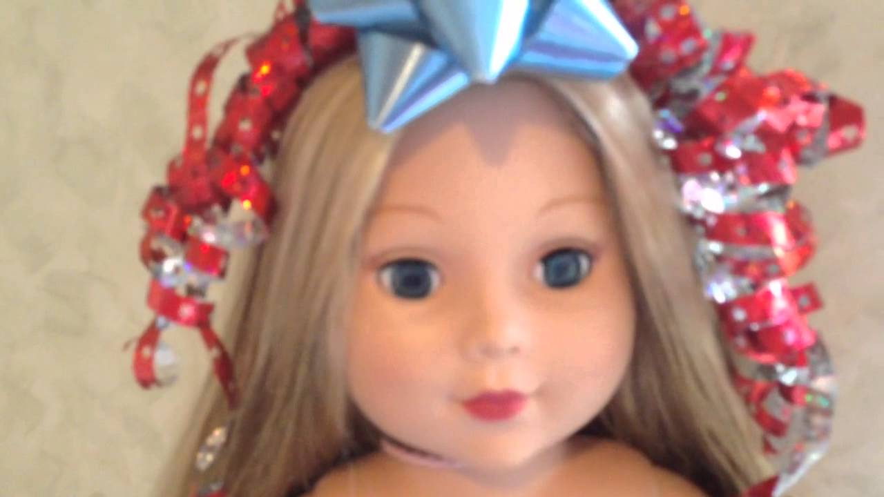 Holiday gift wrapping dress for dolls YouTube