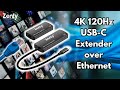 4K 120Hz USB-C Extender over Ethernet Product Overview