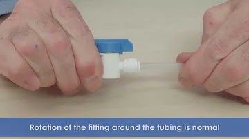 How to Install a Push-on Fitting or Valve