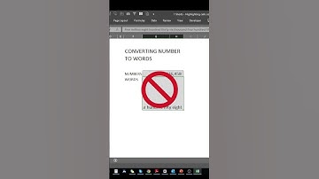 Converting Number to Words in Excel