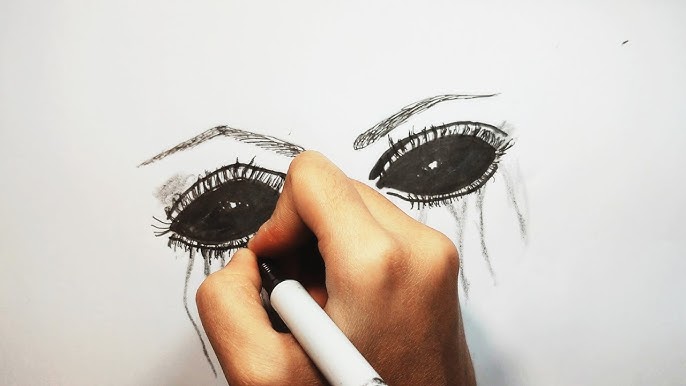 How to draw Dark EYE - Drawings by HALLOWEEN l Como desenhar OLHO Sombrio -  Drawing to Draw 