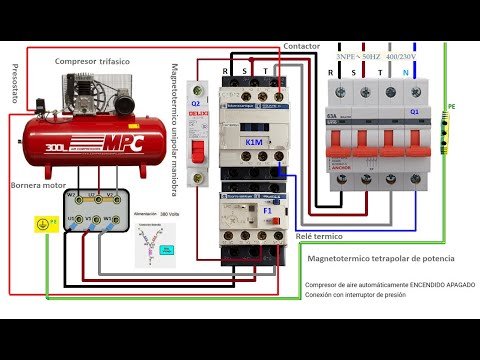 Compresor electrico automatico doble salida con temporizador