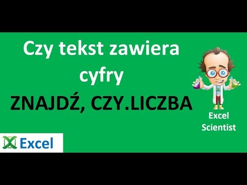 Excel - Czy tekst zawiera cyfry - porada #378