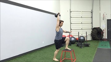 Overhead Offset Kettlebell Step Up
