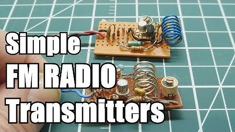 Simple FM Radio Transmitter Operation and Theory