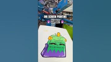 Did we get CURSED by Screen Printing with the SCARIEST Ink in the Warehouse?! 🔮