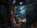 Ghibli Treehouse During a Thunderstorm ☔✨ #cozyvibe #asmr #study