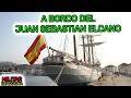 ASI ES EL JUAN SEBASTIAN ELCANO POR DENTRO. LITERAS ESTRECHAS Y ESCALESRA EMPINADAS.