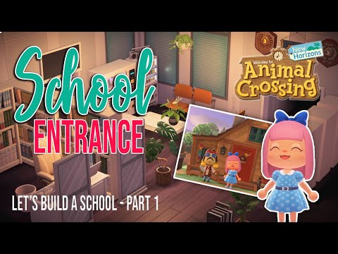 How to build a school - part 1 - Animal Crossing New Horizons - (realtime decorating)