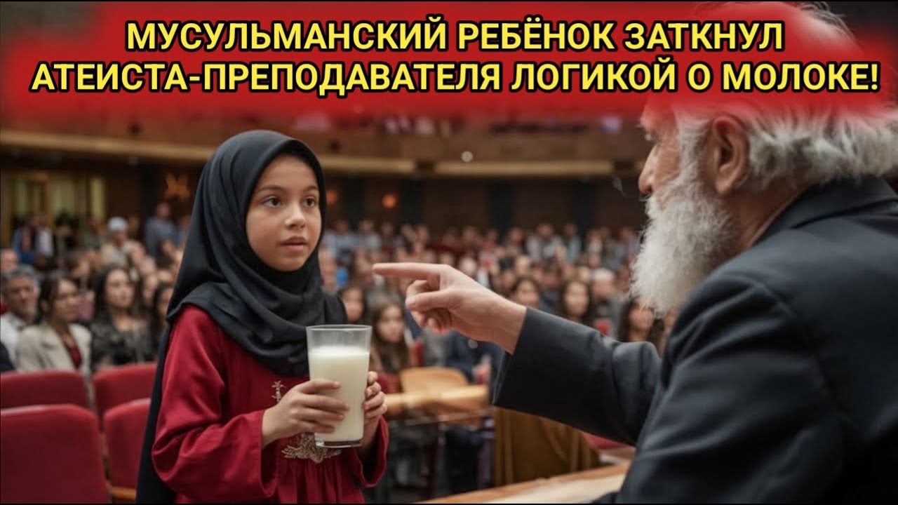 Мусульманский ребёнок заставил профессора-атеиста замолчать логикой молока.