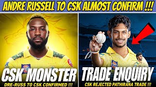 Andre Russell To Csk Confirmed Pathirana Trade Offer Full Details Ipl 2026 News