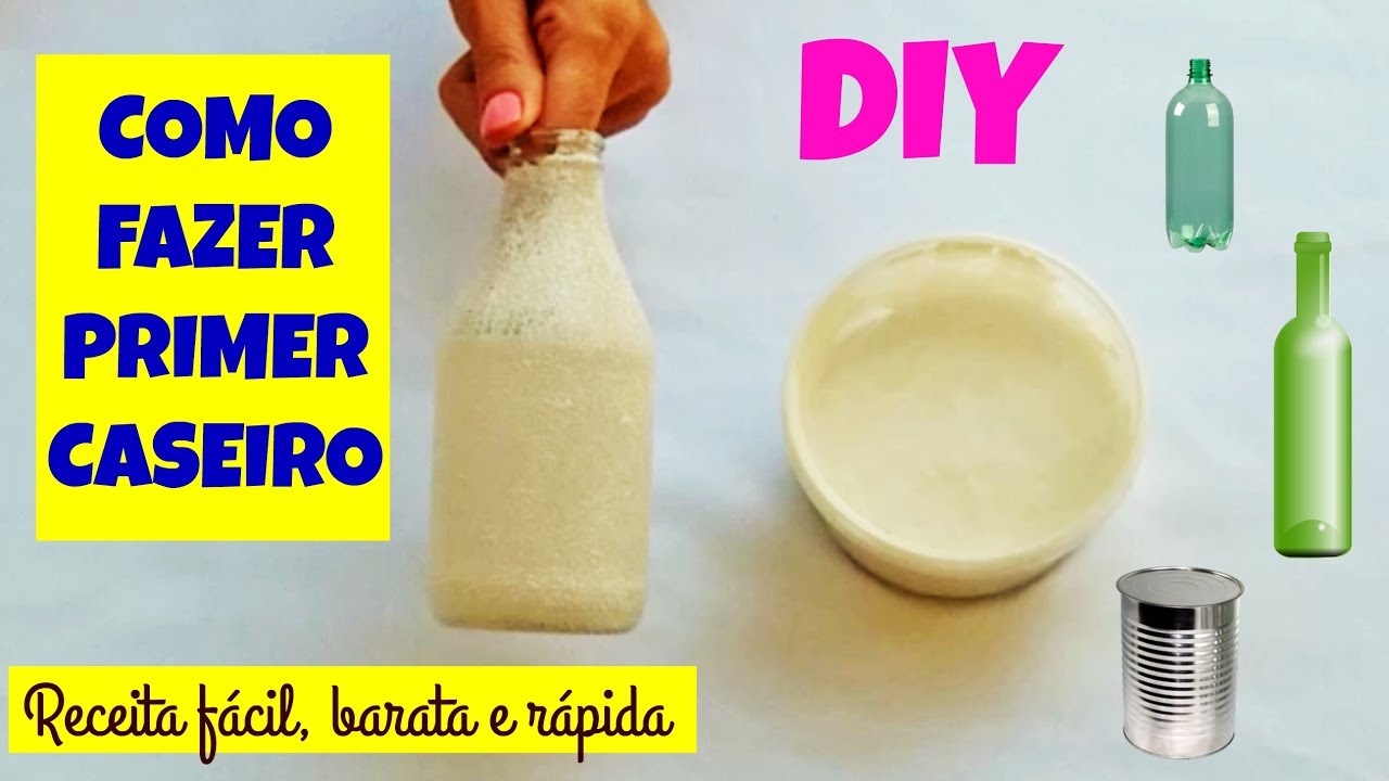Como fazer primer caseiro para artesanato #ARTESANATO YouTube Armario Planejado Quarto Casal ~ Como fazer primer caseiro para artesanato #ARTESANATO YouTube