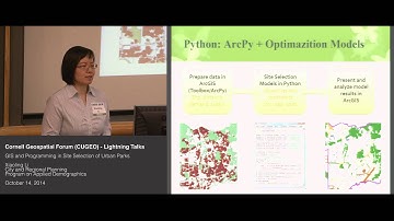 CUGEO2014 - GIS and Programming in Site Selection of Urban Parks - Xiaoling Li
