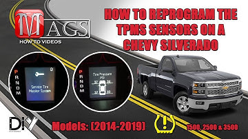 How To Reprogram the TPMS Sensors on a Chevy Silverado