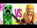 MINECRAFT VS CLASH OF CLANS | СУПЕР РЭП БИТВА | Клеш Оф Кленс ПРОТИВ Майнкрафт