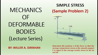 Mechanics of Deformable Bodies- Simple Stress 2