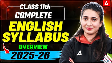 Class 11 English Syllabus 2025-26 | Official Syllabus | CBSE Latest Syllabus