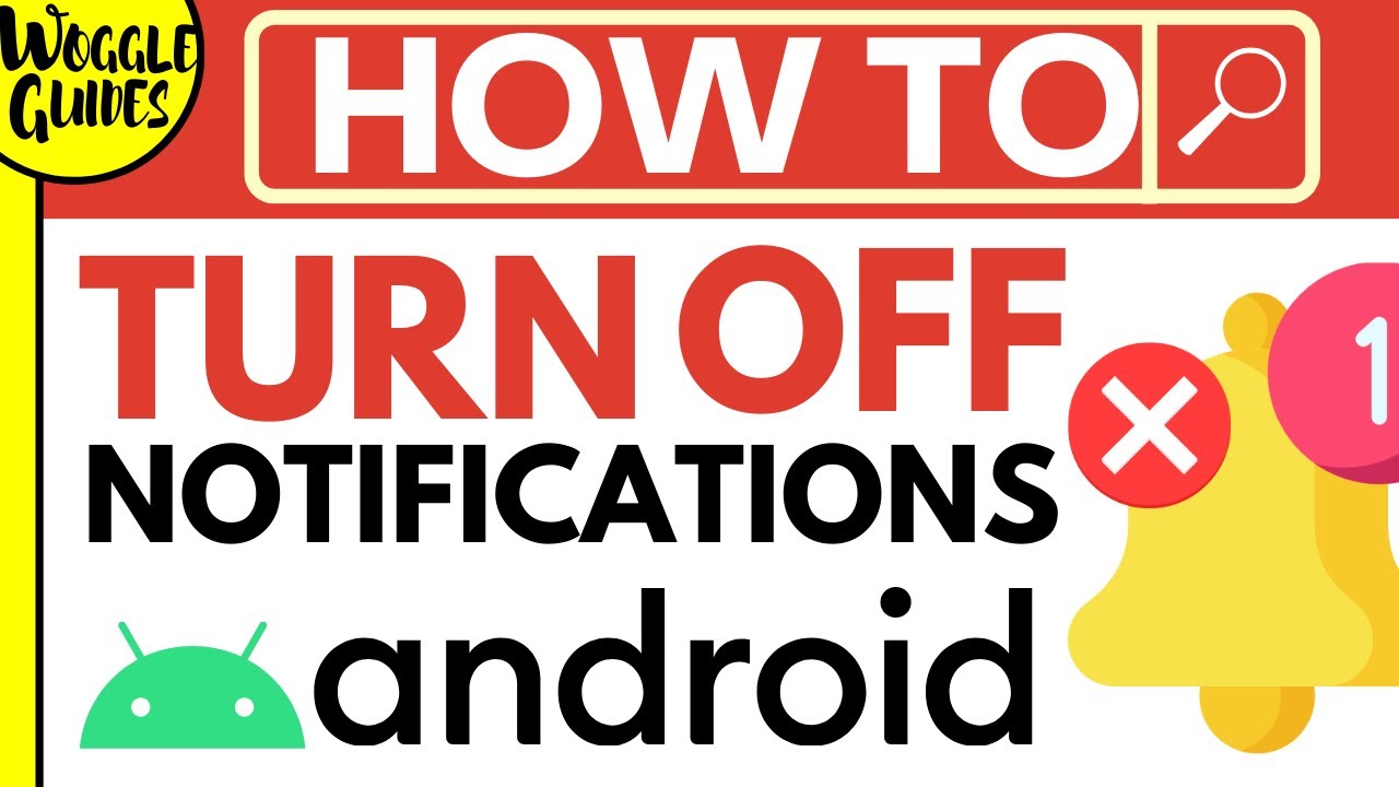 How to turn off notifications on Android - YouTube