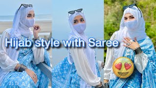 Hijab Style With Saree