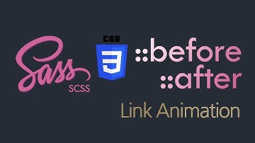 Sass (SCSS): CSS 가상요소(::before, ::after)를 이용한 링크 애니메이션 (Link Animation), attr(), currentColor