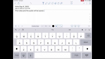 Recording Lecture while taking Notes in Notability