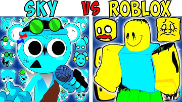 ALL SKY VS ROBLOX TEST | FNF Character Test | Gameplay VS Playground