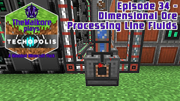 Techopolis 3 🟣 Episode 34 🟣 Dimensional Ore Processing Line Fluids