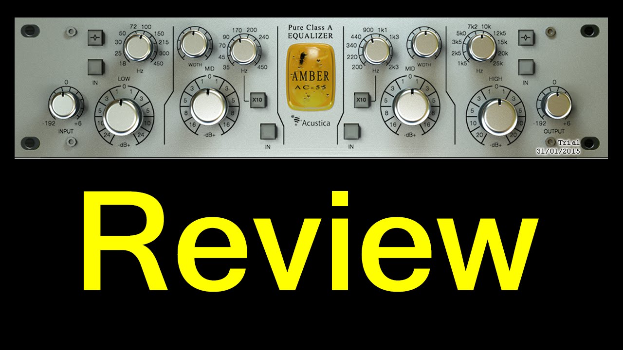 Acustica Audio Amber EQ Review - YouTube