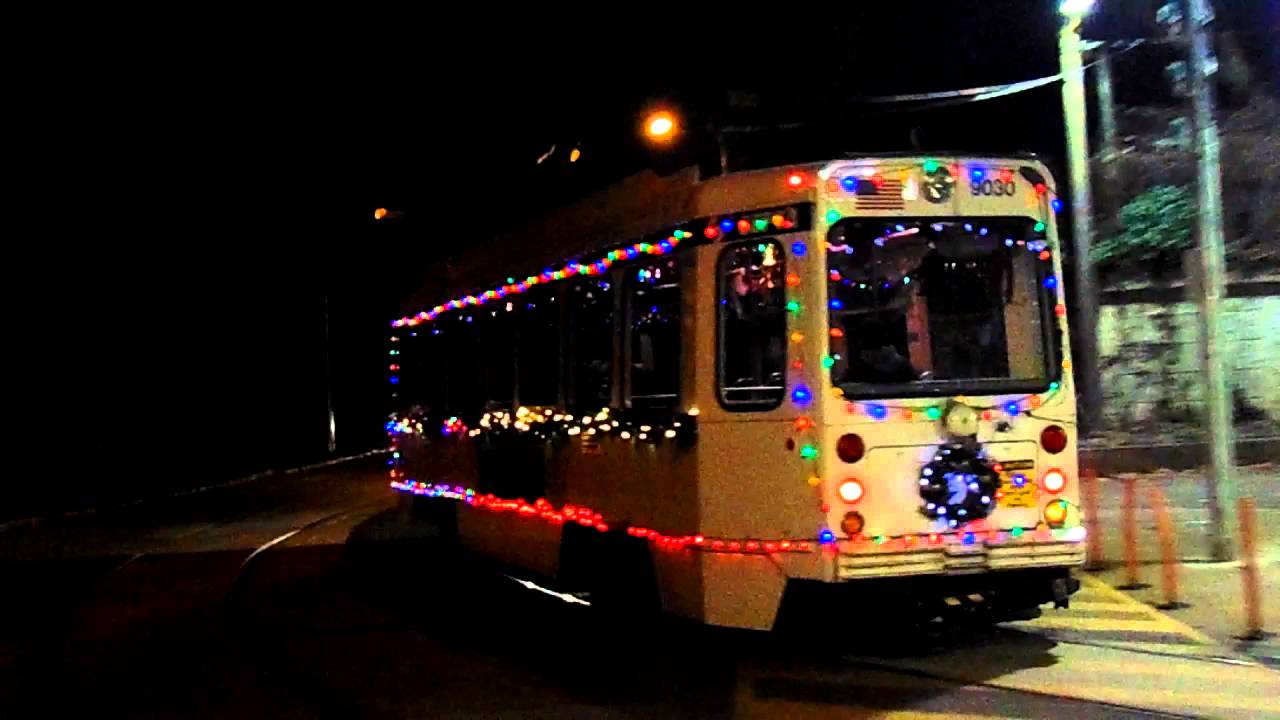 SEPTA's Christmas Trolley 40th Street Portal YouTube