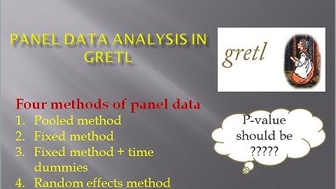 PANEL DATA ANALYSIS  IN GRETL??? II GRETL SOFTWARE II ECONOMETRICS II PRACTICAL WORLD FINANCE II